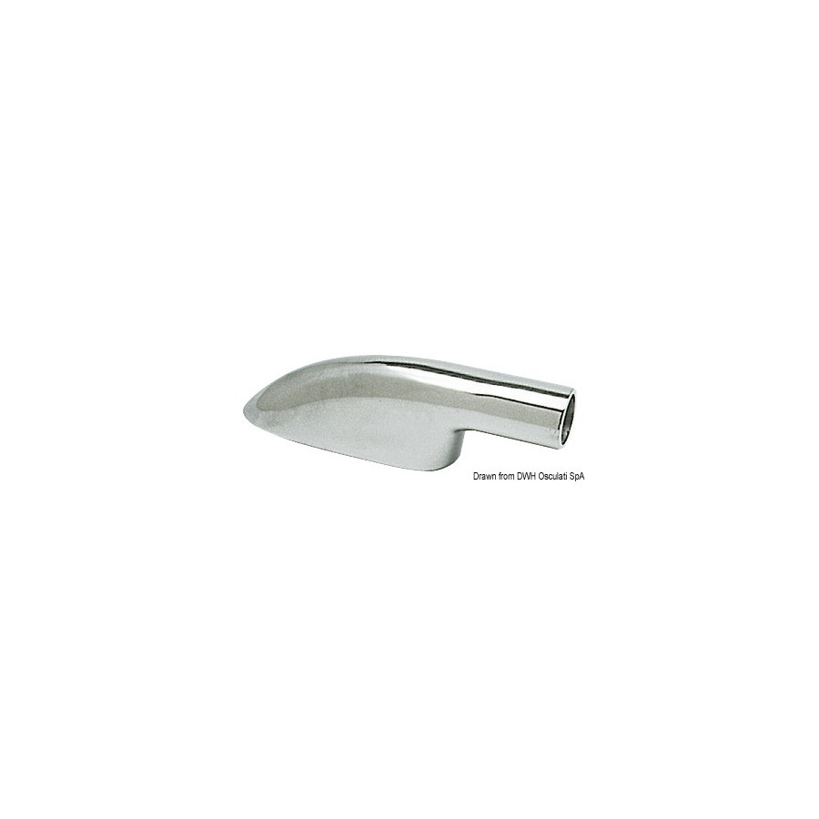 Support pour main-courante façonné Variante ou Accessoires Réduit:terminal laiton chromé 22 mm *41.611.00*