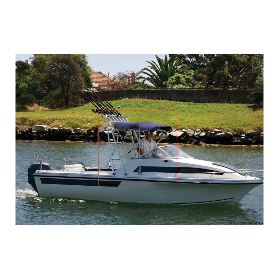 Tour porte-cannes à pêche rabattable 