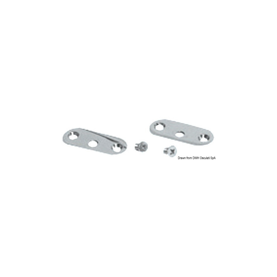 Kit de fixation pour mains-courantes avec vis extérieures 