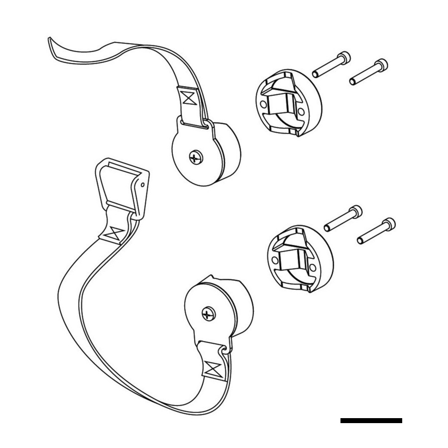 Kit sangles de support pour SUP ou passerelles 