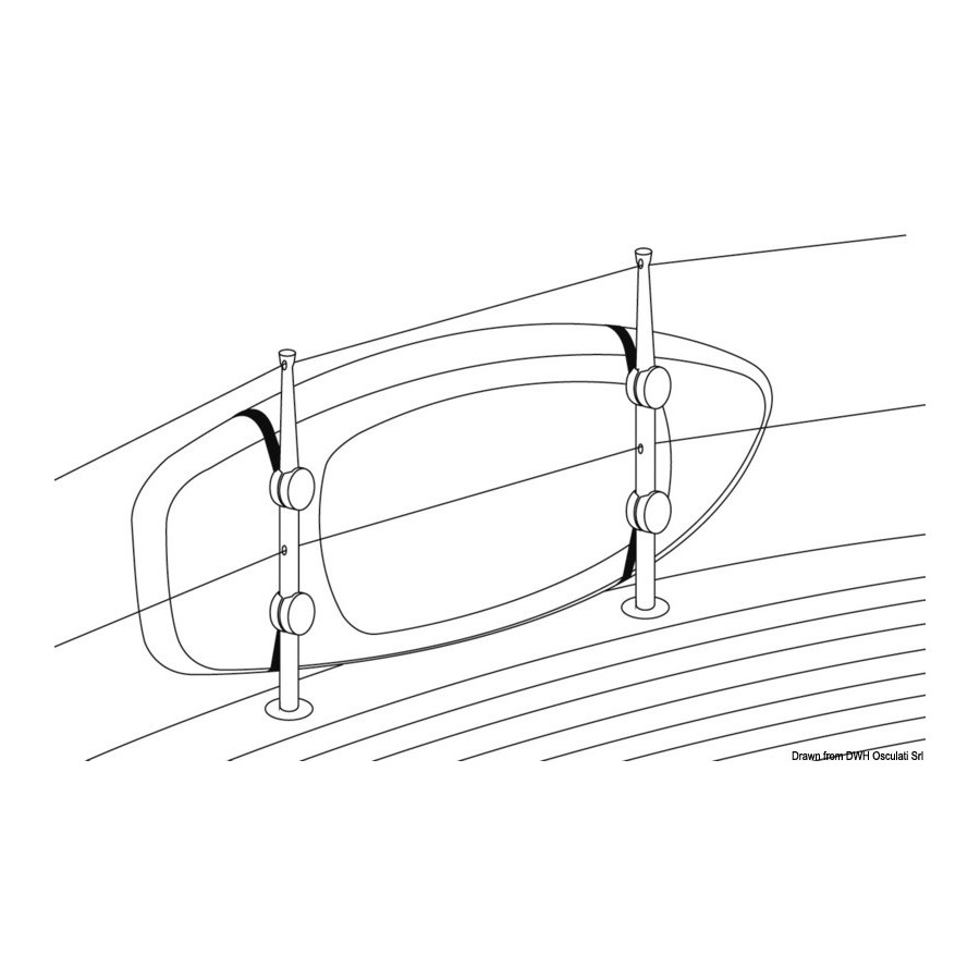 Kit sangles de support pour SUP ou passerelles 
