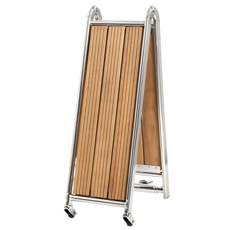 Passerelles pliantes en inox poli miroir