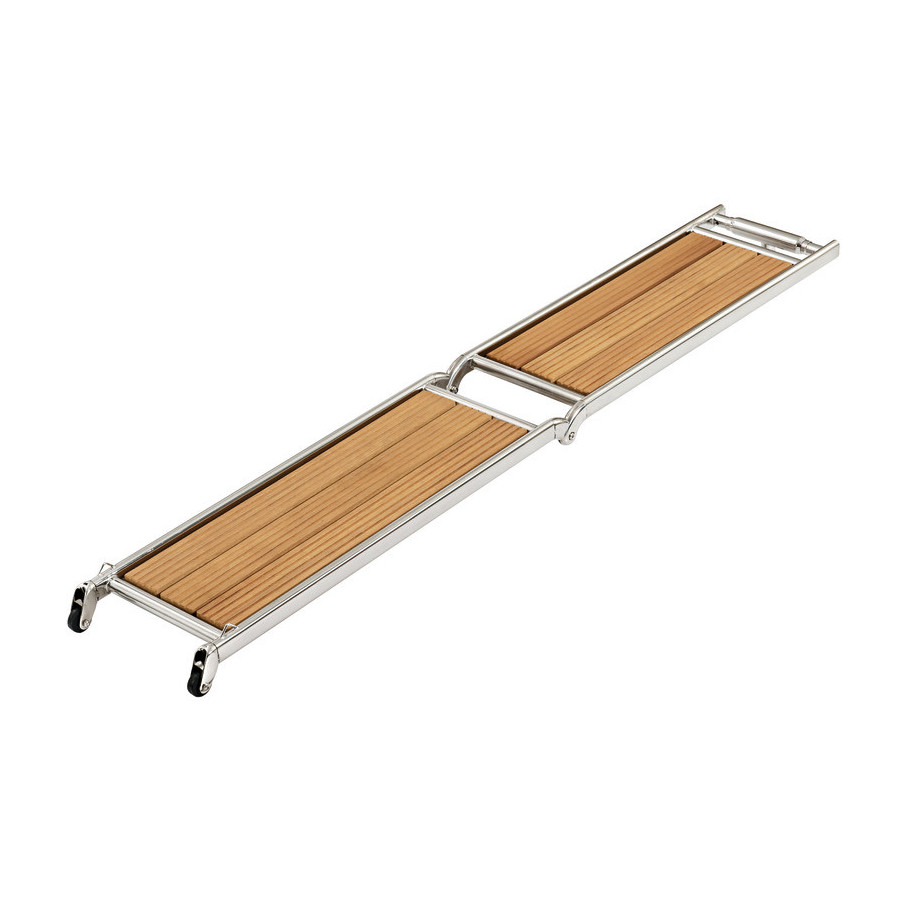 Passerelles pliantes en inox poli miroir 