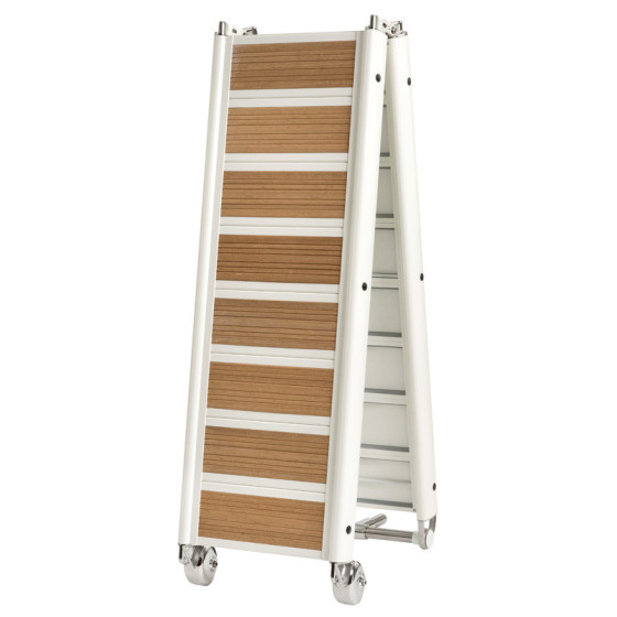 Passerelle pliante en alliage avec inserts 