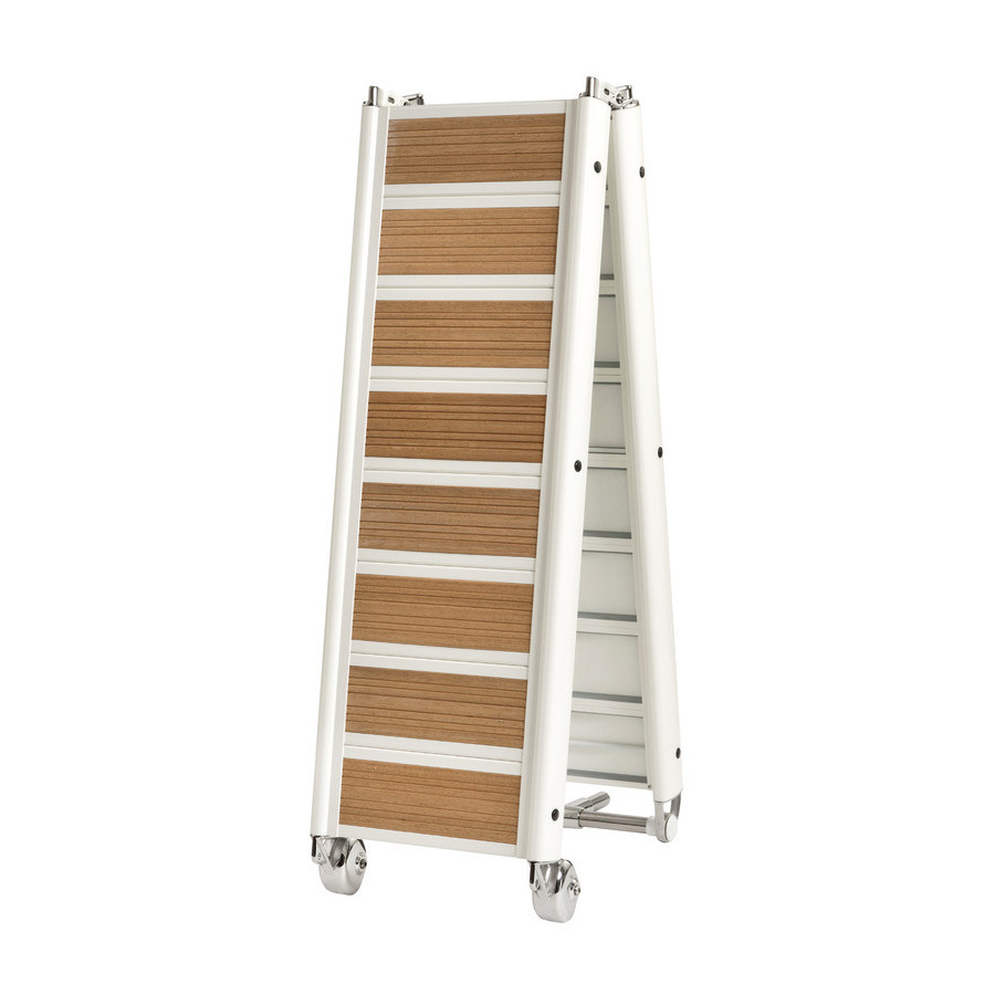 Passerelle pliante en alliage avec inserts 