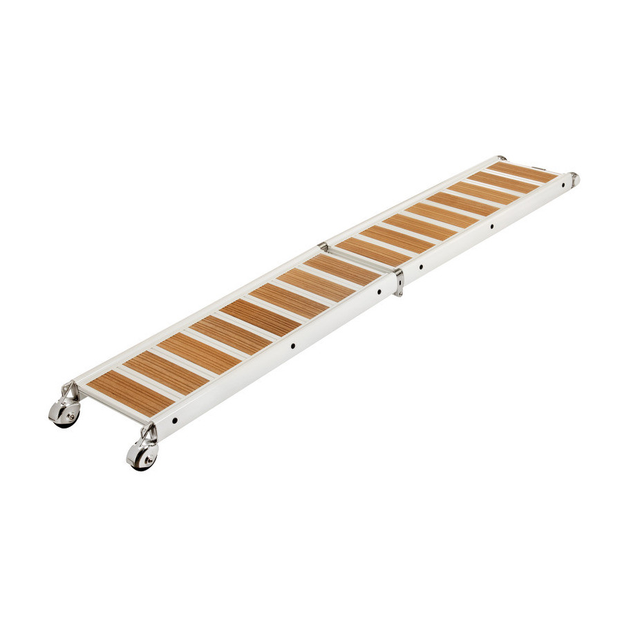 Passerelle pliante en alliage avec inserts 
