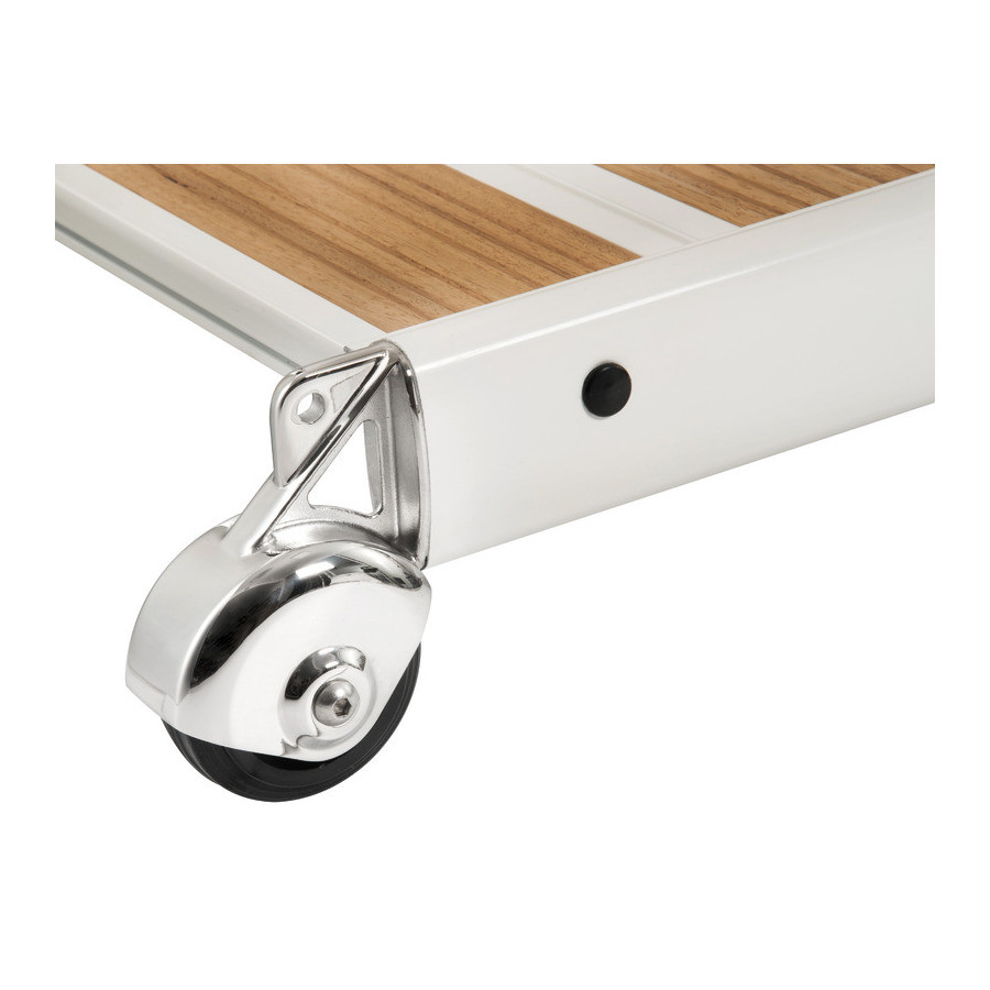 Passerelle pliante en alliage avec inserts 