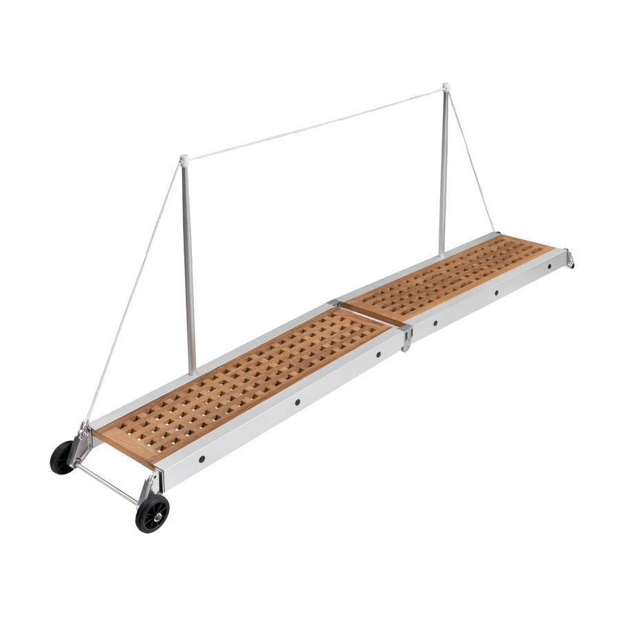 Passerelle pliante avec caillebotis 