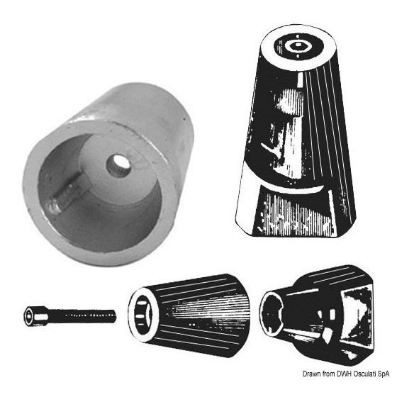 Ogives axes hélice avec filetage standard 