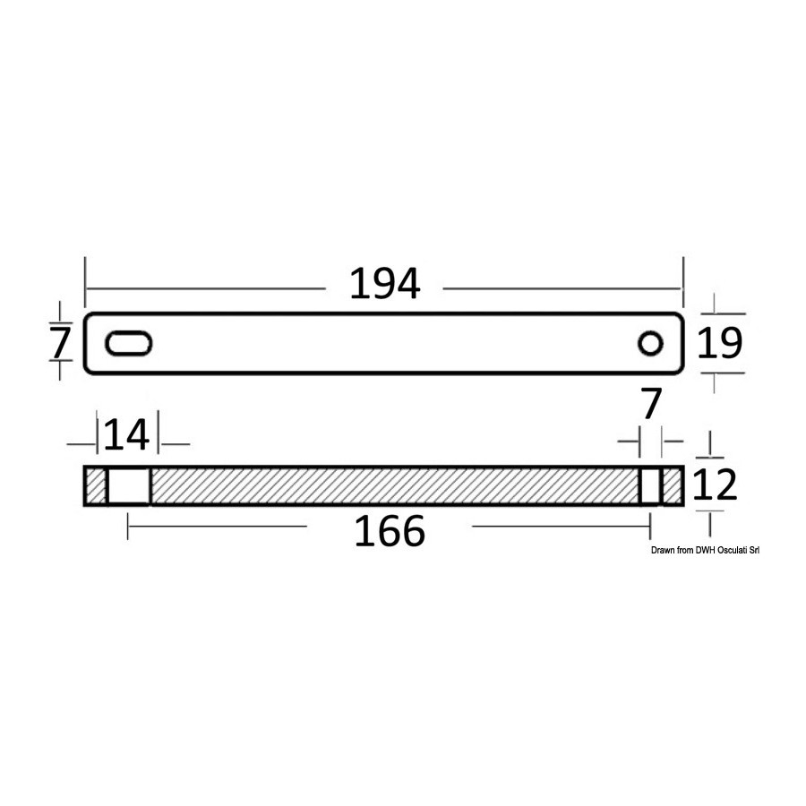 Barreau hors-bord 25/30/40 HP, 2 et 4 temps 