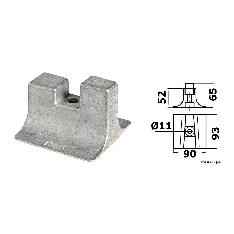 Anode pied YAMAHA 300/450 HP 