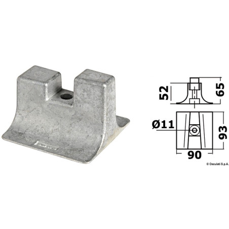 Anode pied YAMAHA 300/450 HP