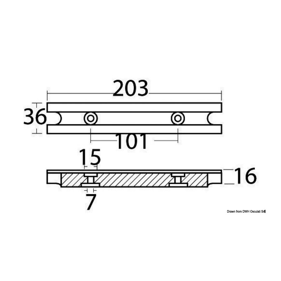 Barre pour Yamaha et Mariner 25/100 HP 