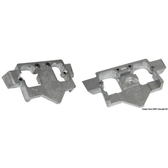 Plaque intra-hors-bord (zinc) 