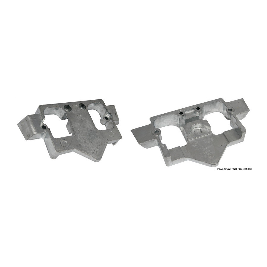 Plaque intra-hors-bord (zinc) 