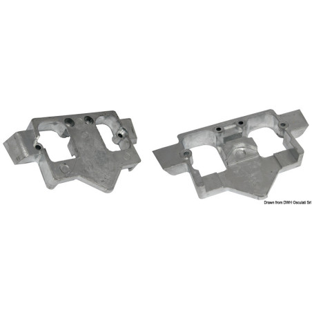 Plaque intra-hors-bord (zinc)