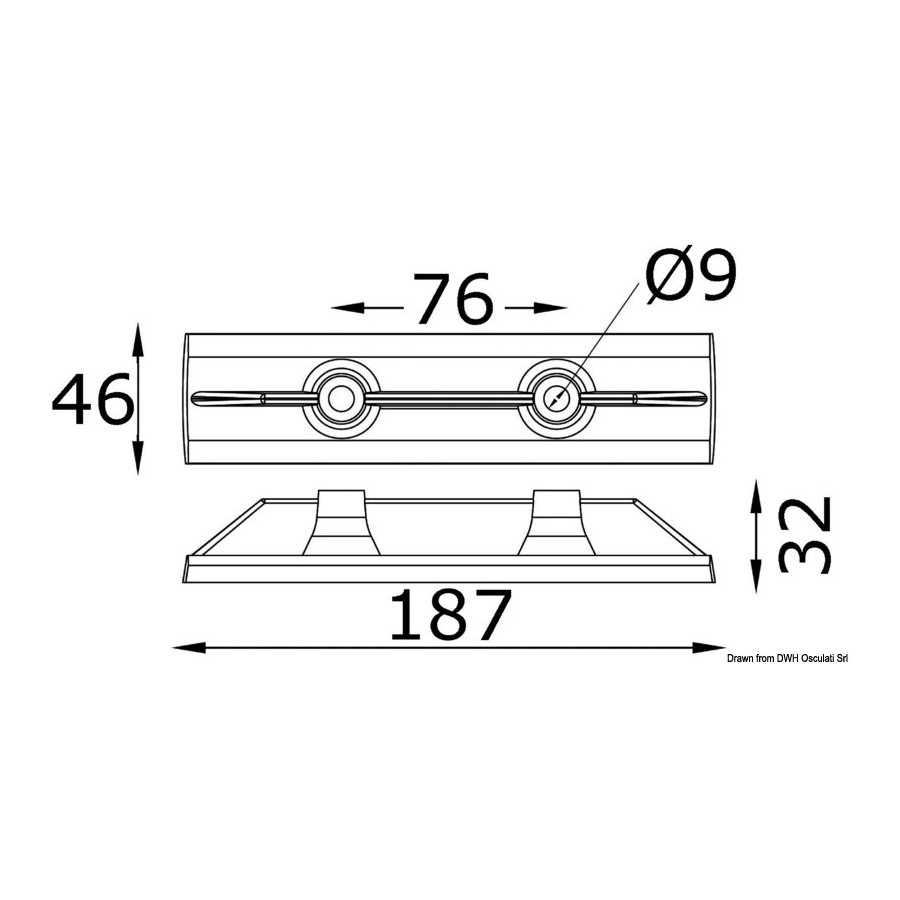 Barre in-bord (zinc) 