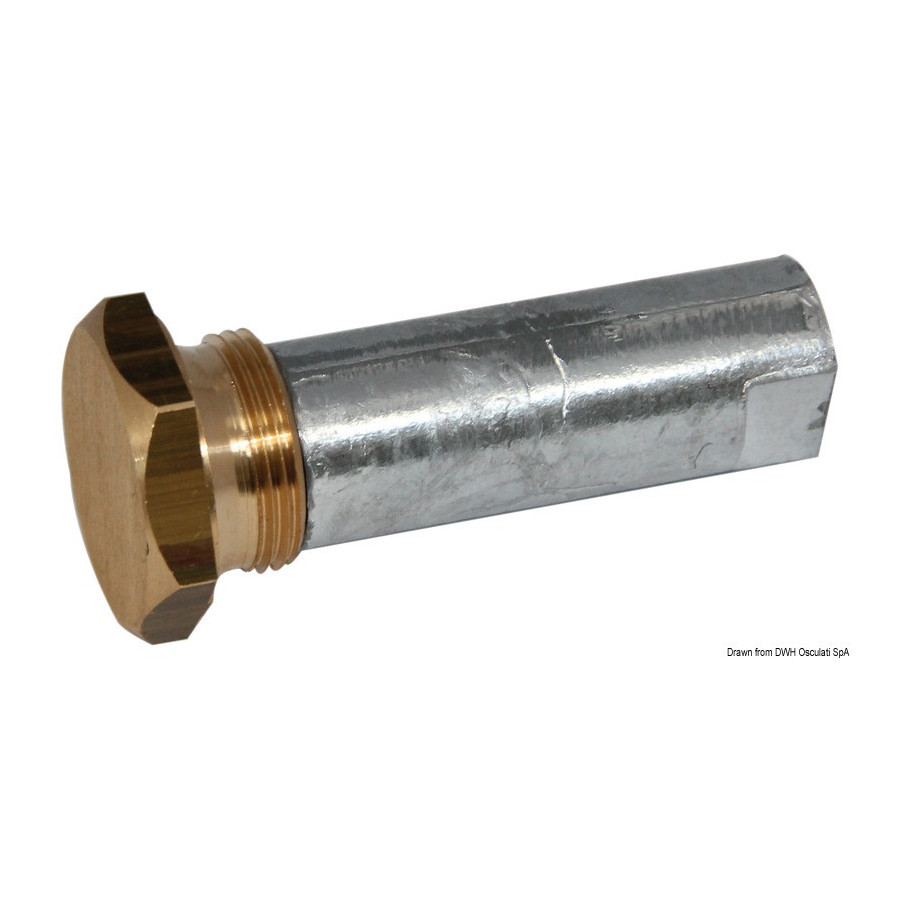 Anode moteur intra-hors-bord avec bouchon (zinc) 