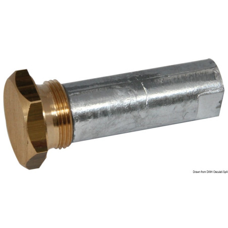 Anode moteur intra-hors-bord avec bouchon (zinc)