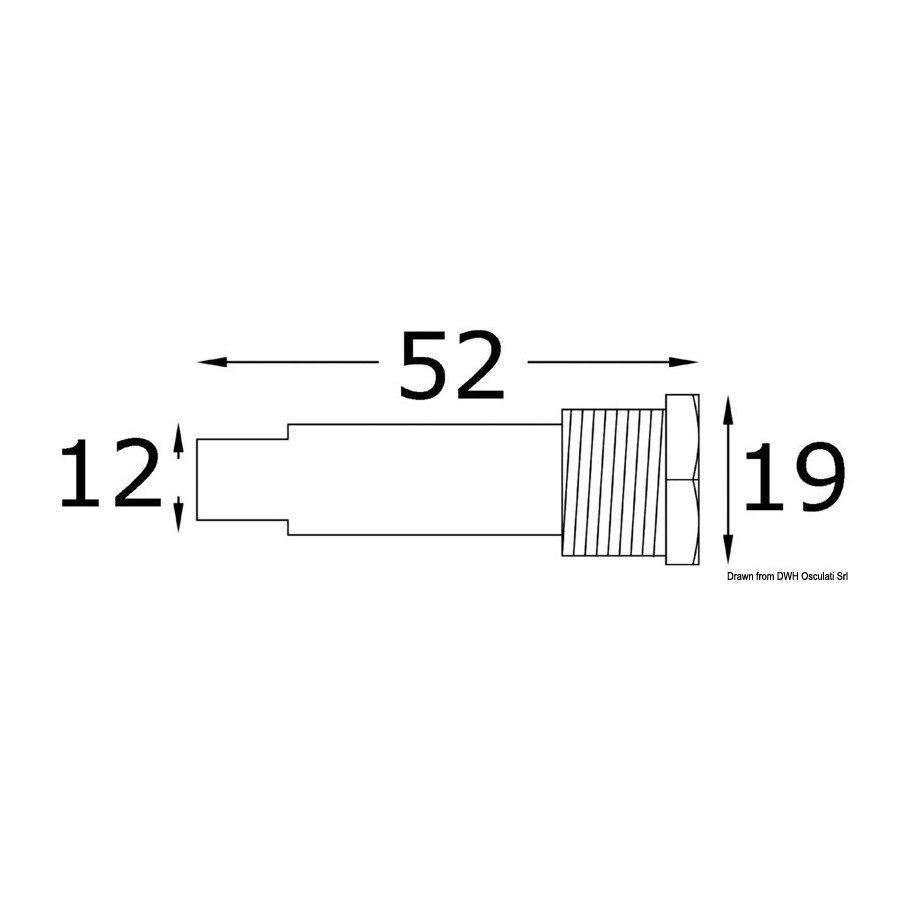 Anode moteur intra-hors-bord avec bouchon (zinc) 