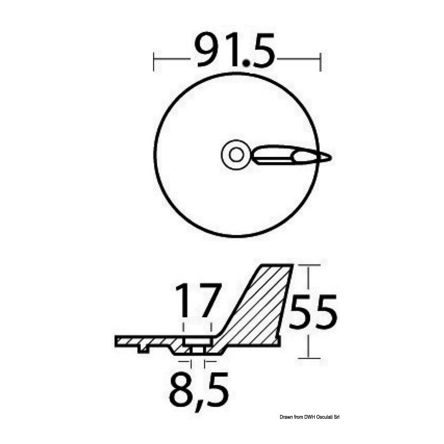 Queue de carpe pour Mariner/Yamaha 20/50 HP 