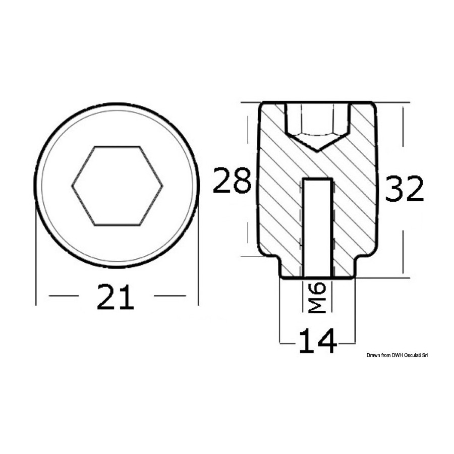 Anode cylindre 80/225 HP 