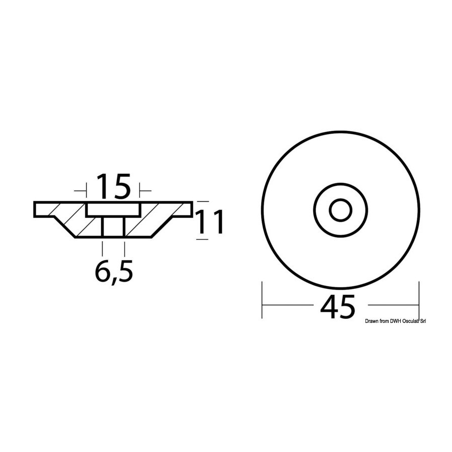 Rondelle 9,9/15 HP 