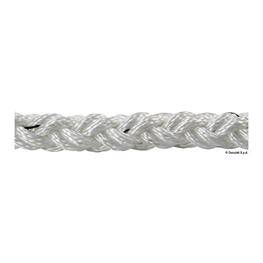 Tresse en polyester Square Line haute résistance à 8 fuseaux 