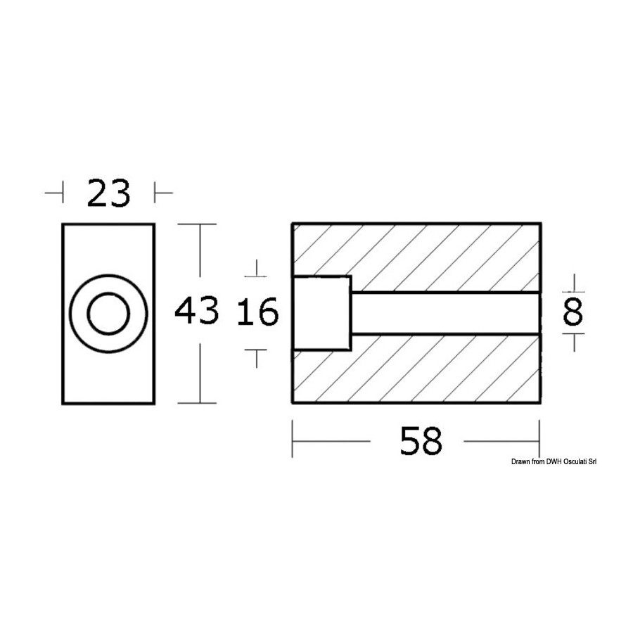 Anode pour 60/280 HP 