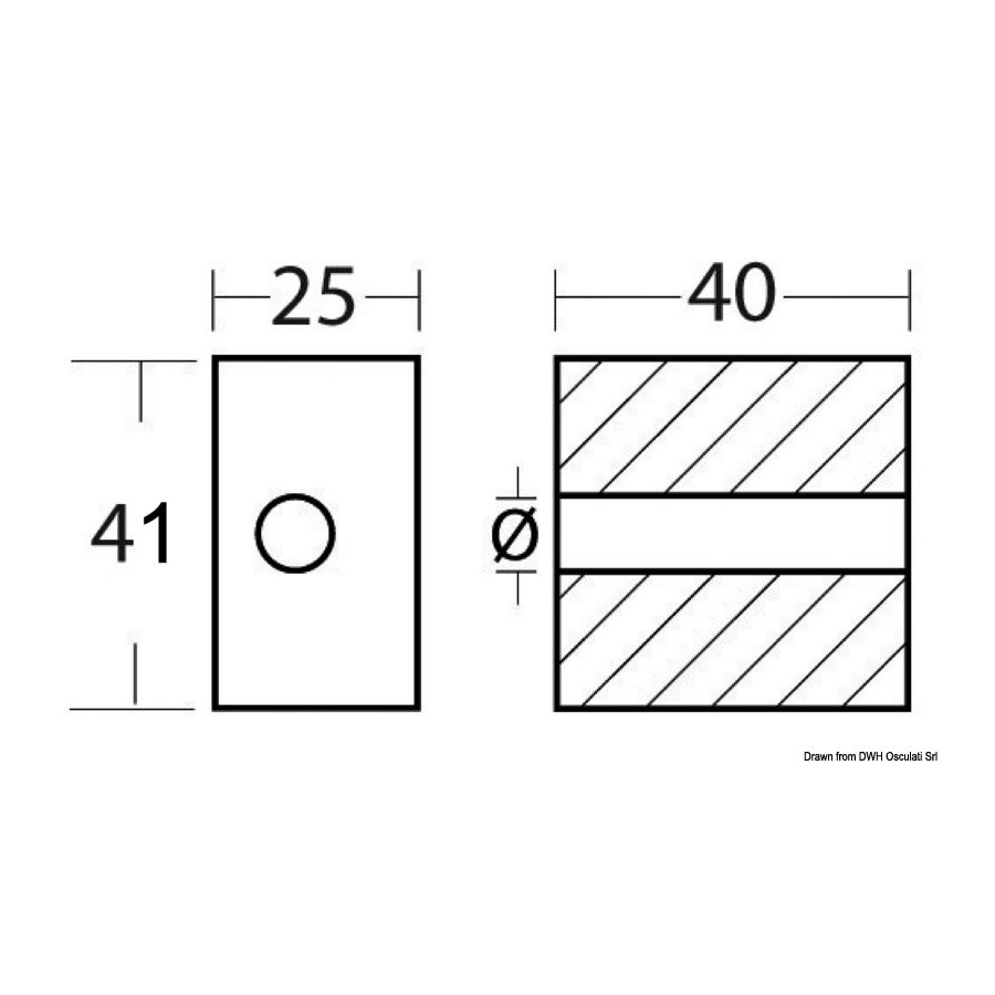 Anode pied 50-200 HP 