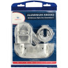Kit anodes pour Mercruiser, interchangeables avec les originaux