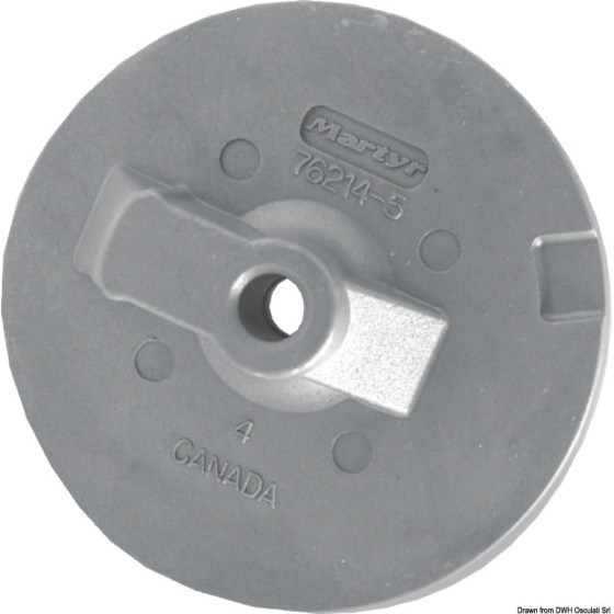 Queue de carpe plate pour Alpha/Bravo/Verado 