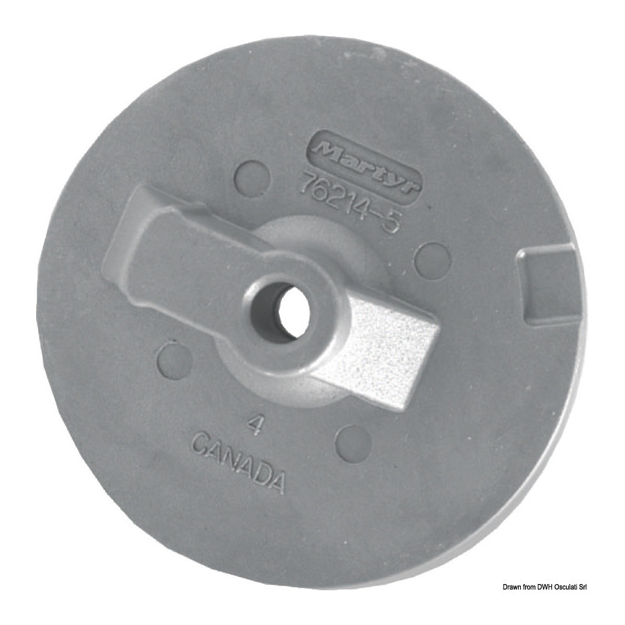Queue de carpe plate pour Alpha/Bravo/Verado 