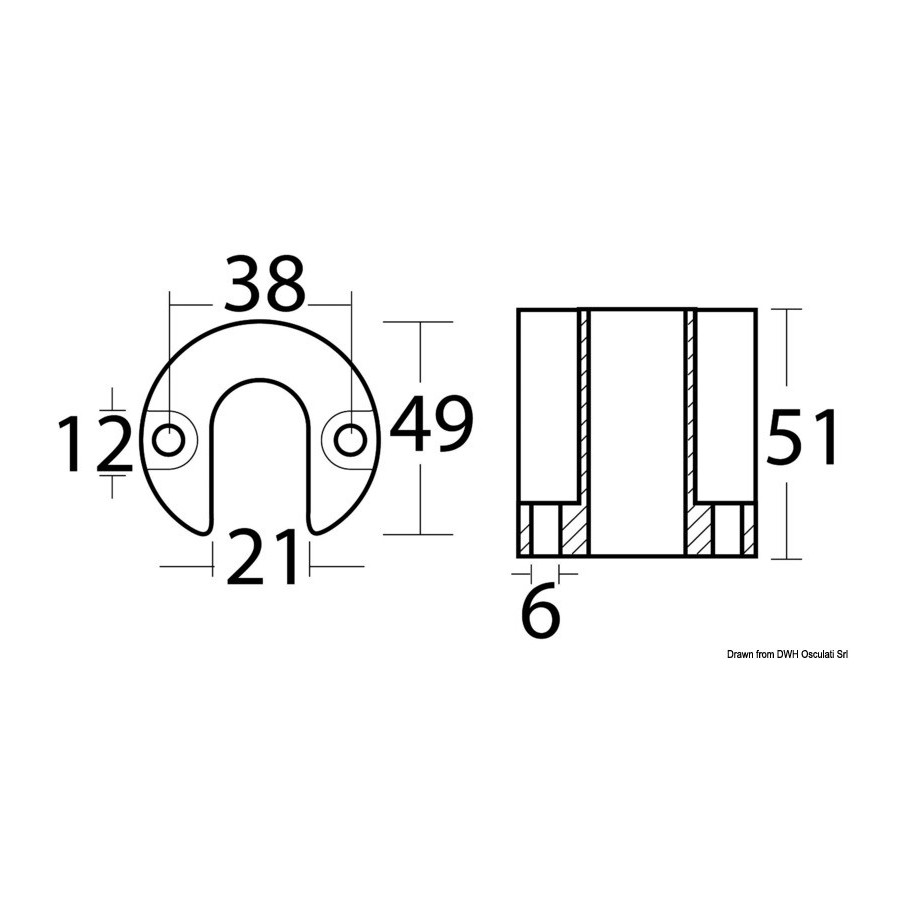 Anode pied Bravo/Blackhawk 