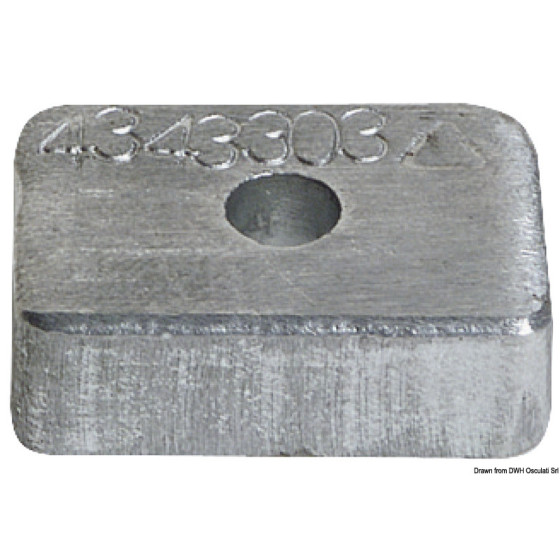 Anode pour Mercury 4/5/6 HP 