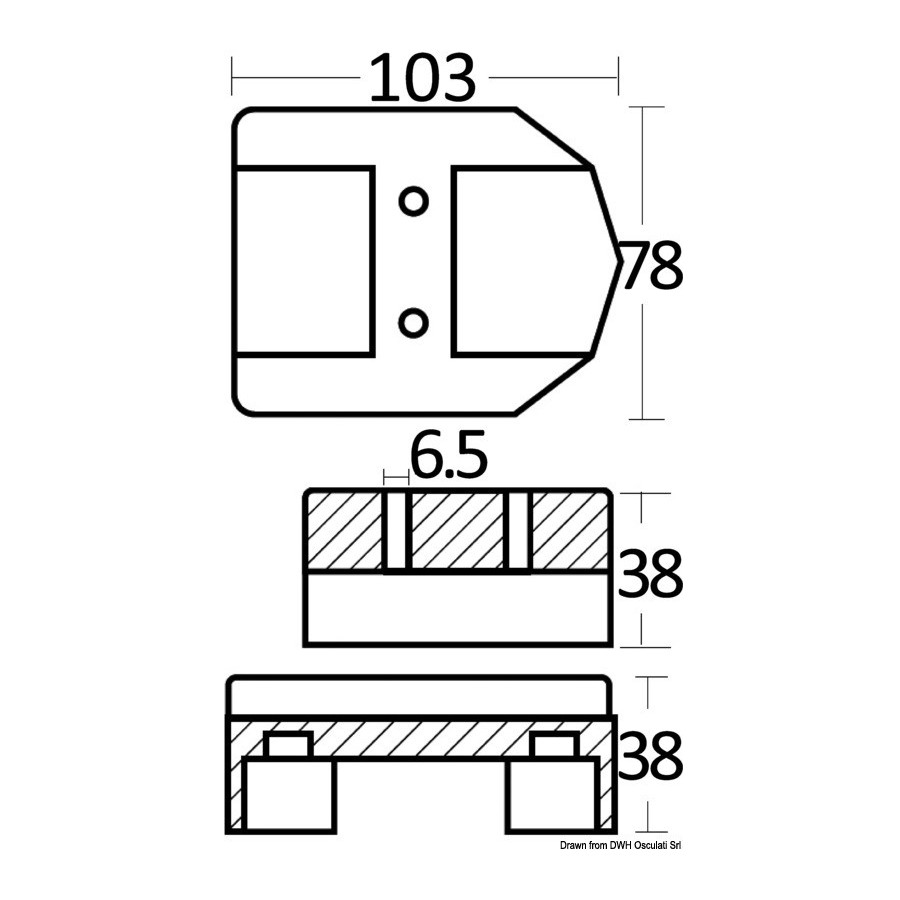 Anode groupes arrières pour Mercruiser 