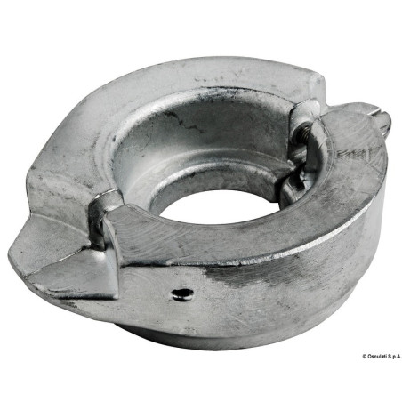 Anode en deux pièces pour sail drive, collier ø 107 mm.