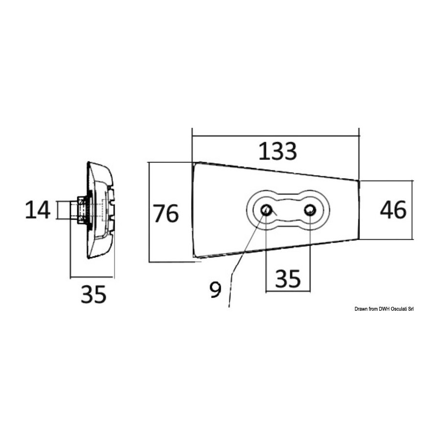 Anode pour Volvo Penta série DP 