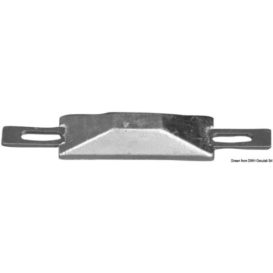 Anodes rectangulaires avec encoche Variante ou Accessoires Réduit:avec encoche 95x34x17 mm *43.907.01*