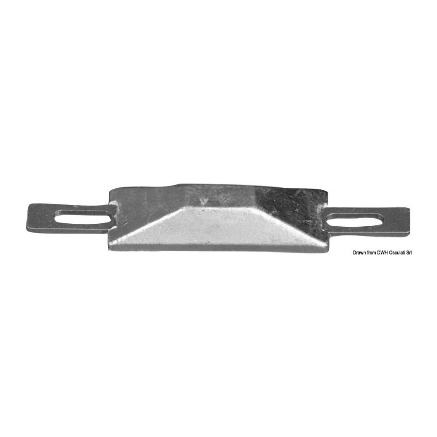 Anodes rectangulaires avec encoche Variante ou Accessoires Réduit:avec encoche 95x34x17 mm *43.907.01*