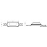 Anodes rectangulaires avec encoche