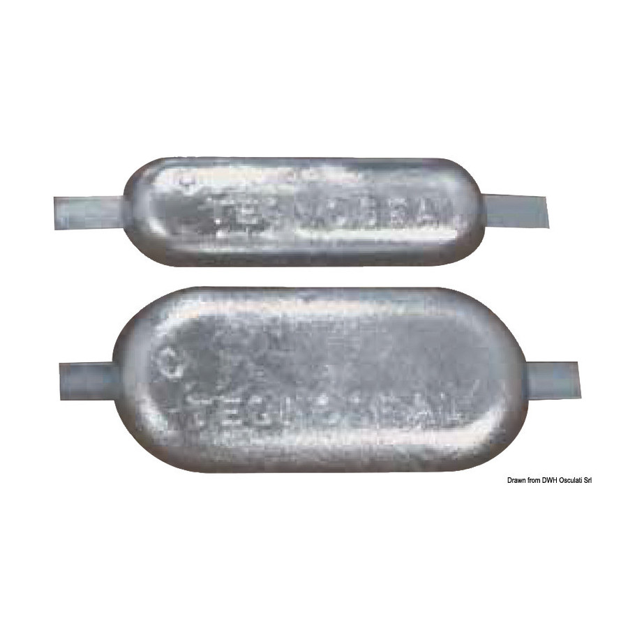 Anodes rectangulaires avec encoche 