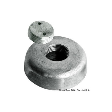 Anode avec fixation escamotable