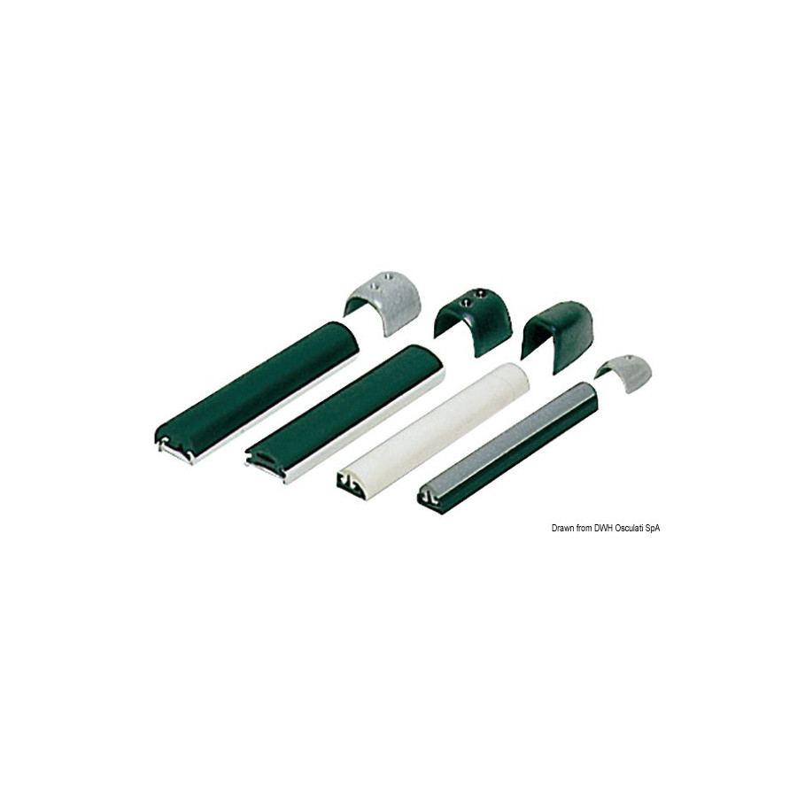 Profils en plastique rigide en « duralene » avec jonc en PVC flexible 