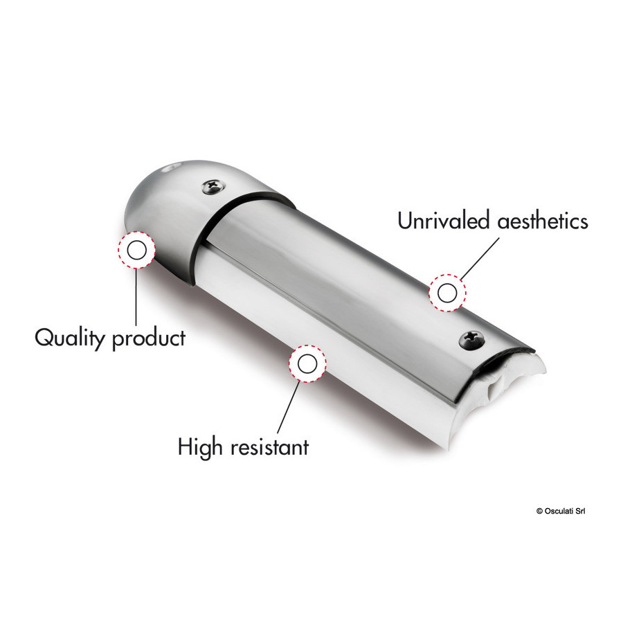 Défenses de quai Variante ou Accessoires Réduit:“C” inox 20mm foro imbutito *44.477.20* Qté : 4 * 3 mètres