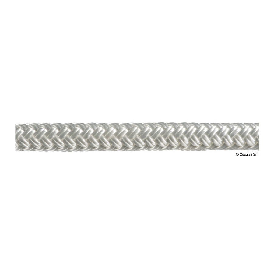 Double tresse à 16 fuseaux de Ø 5 à 16 mm, 24 fuseaux de Ø 18 à 24 mm. En polyester souple haute résistance. 