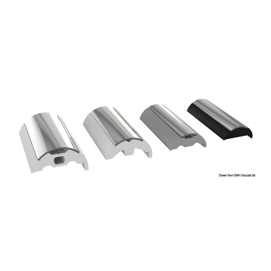 Défenses de quai Variante ou Accessoires Réduit:“C” inox 20mm foro imbutito *44.477.20* Qté : 4 * 3 mètres