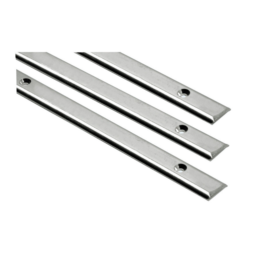 Profilé demi-rond en inox AISI 316 poli miroir 