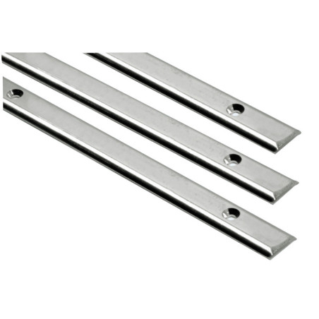Profilé demi-rond en inox AISI 316 poli miroir