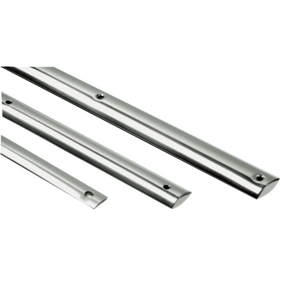 Jonc demi-rond en inox AISI 316 poli miroir 